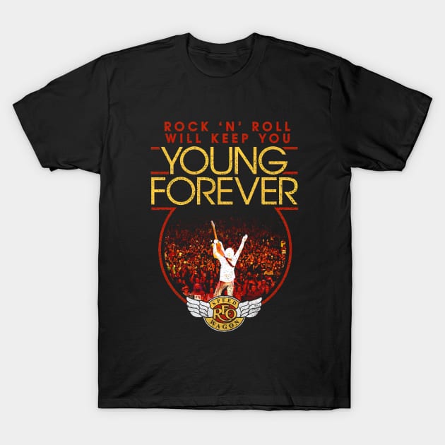 REO Speedwagon Young Forever 2023 Tour T-Shirt T-Shirt by rnstcarver